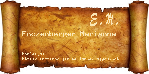 Enczenberger Marianna névjegykártya